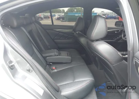 2021 Infiniti Q50 Red Sport 400 Awd from USA, damaged, VIN JN1FV7DR2MM880505